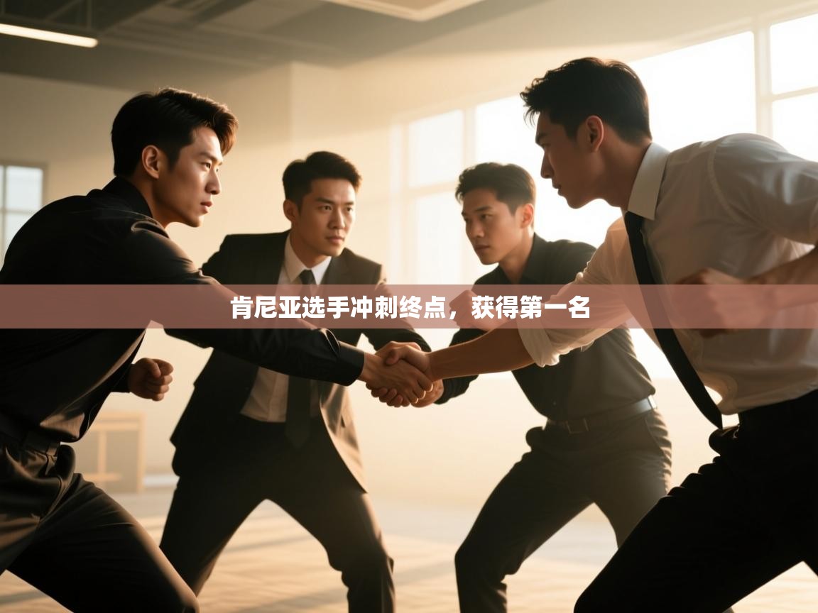 肯尼亚选手冲刺终点，获得第一名  第1张